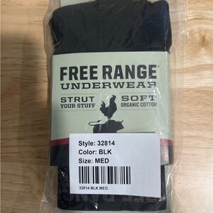 Men's Black Organic Cotton Underwear - Medium